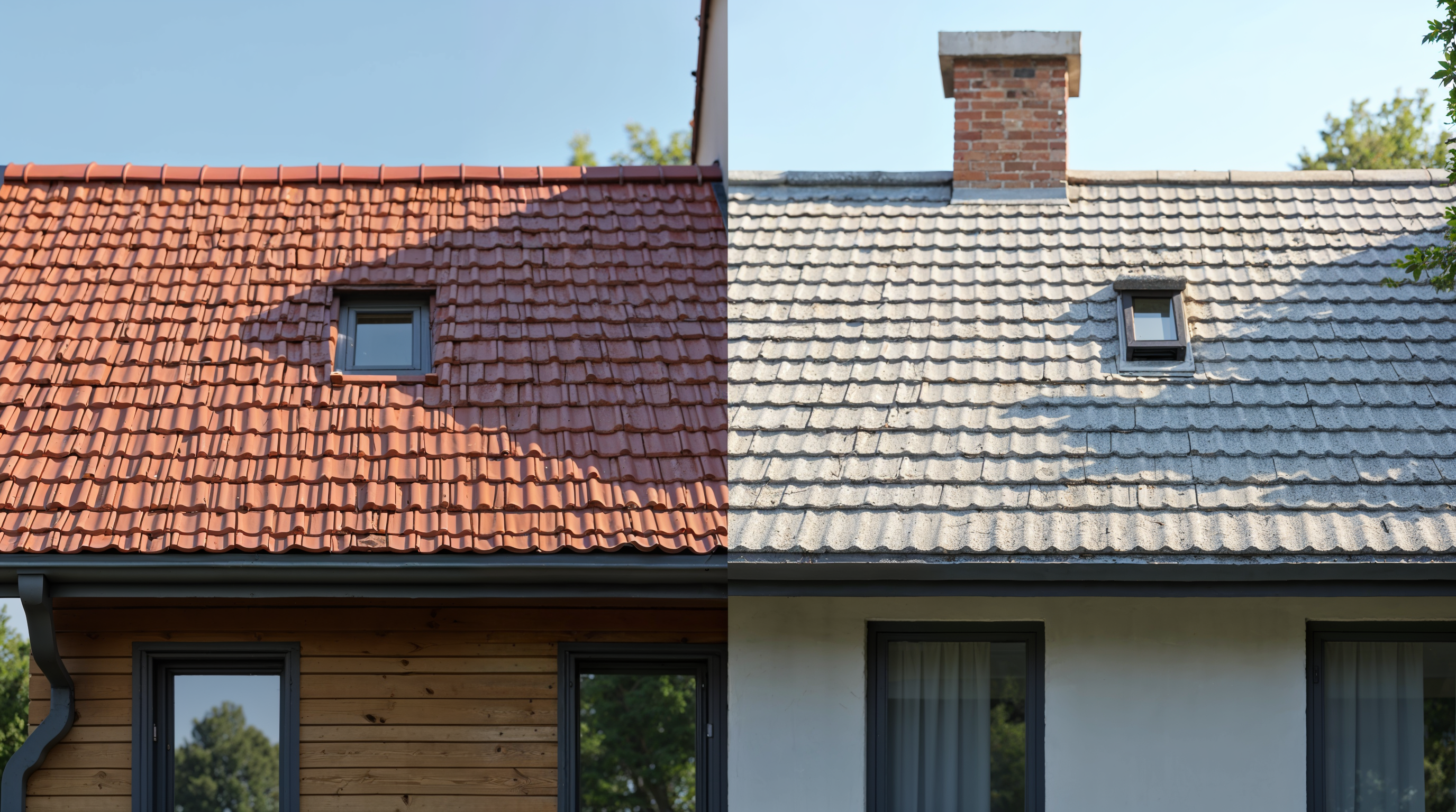 Betontag vs. Eternittag sammenligning